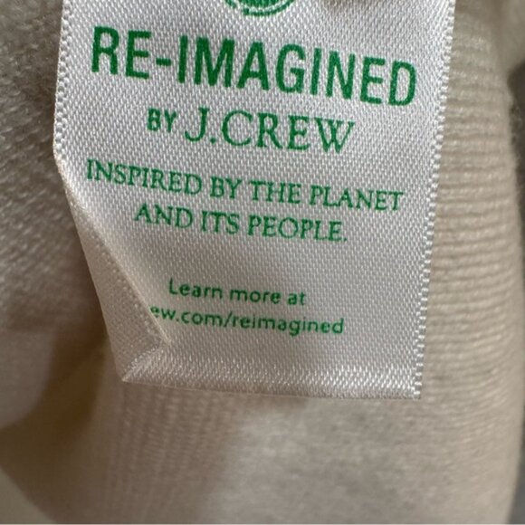 J.Crew 365 Women L Cream Sophie Merino Wool Open Front Sweater Blazer J0244 - Picture 7 of 12